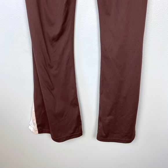Wilo the Label Brown Flared Leggings Yoga Pants High Rise‎ Multicolor Size Large - Picture 7 of 9